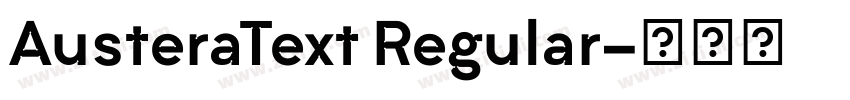 AusteraText Regular字体转换